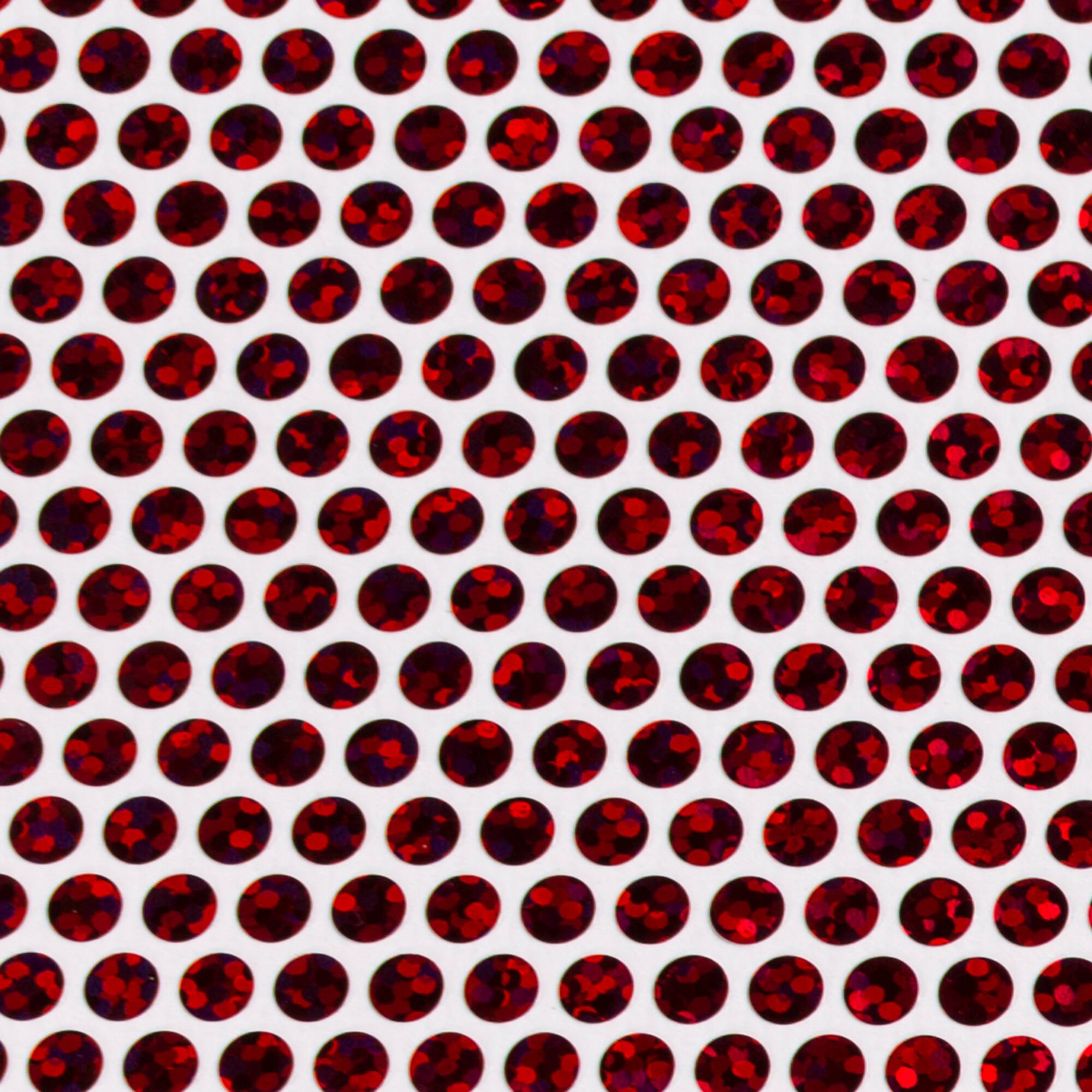 Cricut® Red Circles Holographic Sparkle Iron-On Mosaic